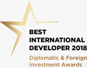 Best International Developer 2018 award logo